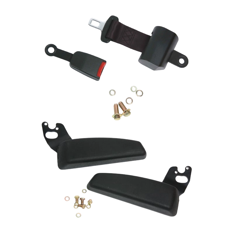 BF1-1 Trwały, ergonomiczny, certyfikowany fotel do wózków widłowych do wózków widłowych spalinowych z czarnym winylem