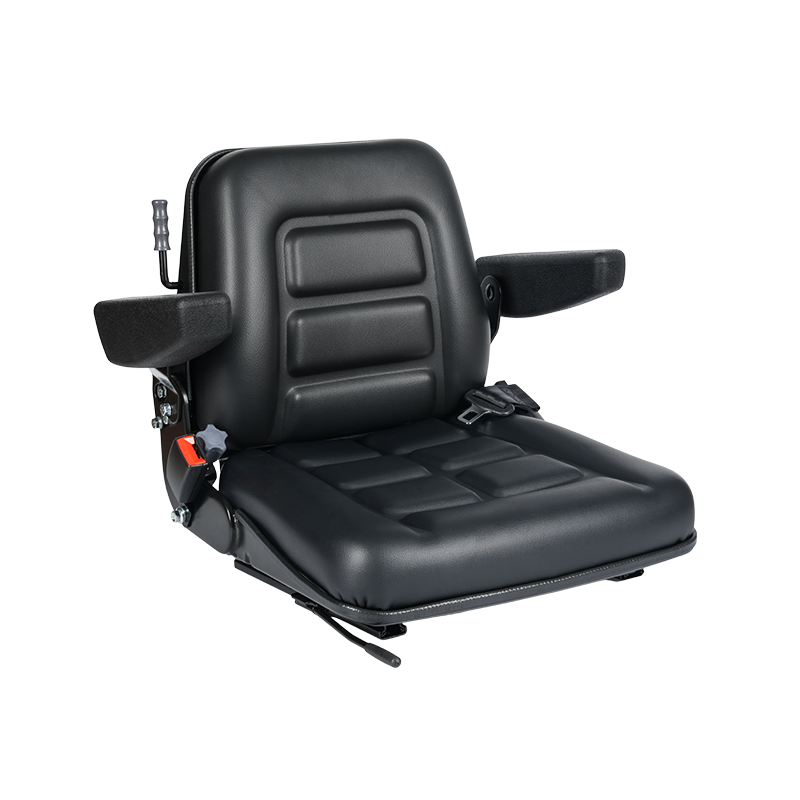 Amortyzowany fotel operatora BF1-3 do wózków widłowych z mechanicznym tłumieniem zapewniającym stabilne podnoszenie